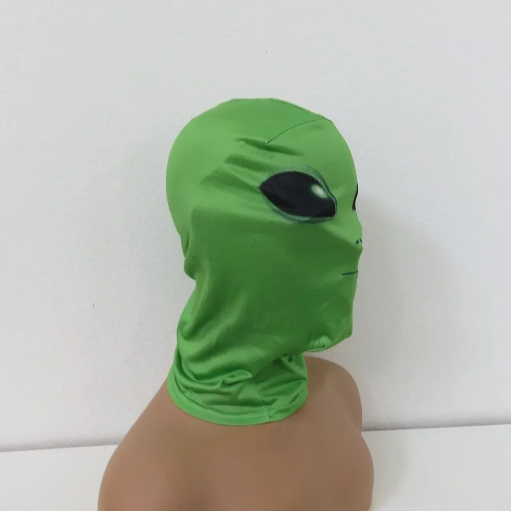 (#117) Green Alien Mask Cosplay UFO Alien Full Face Masks